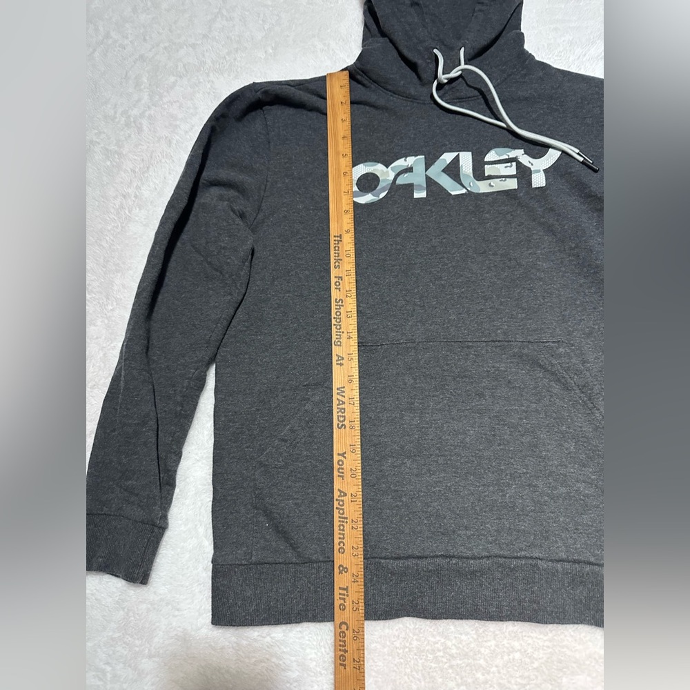 Oakley B1B Camo Logo Hoodie Charcoal Gray Men’s Size L - Picture 6 of 8